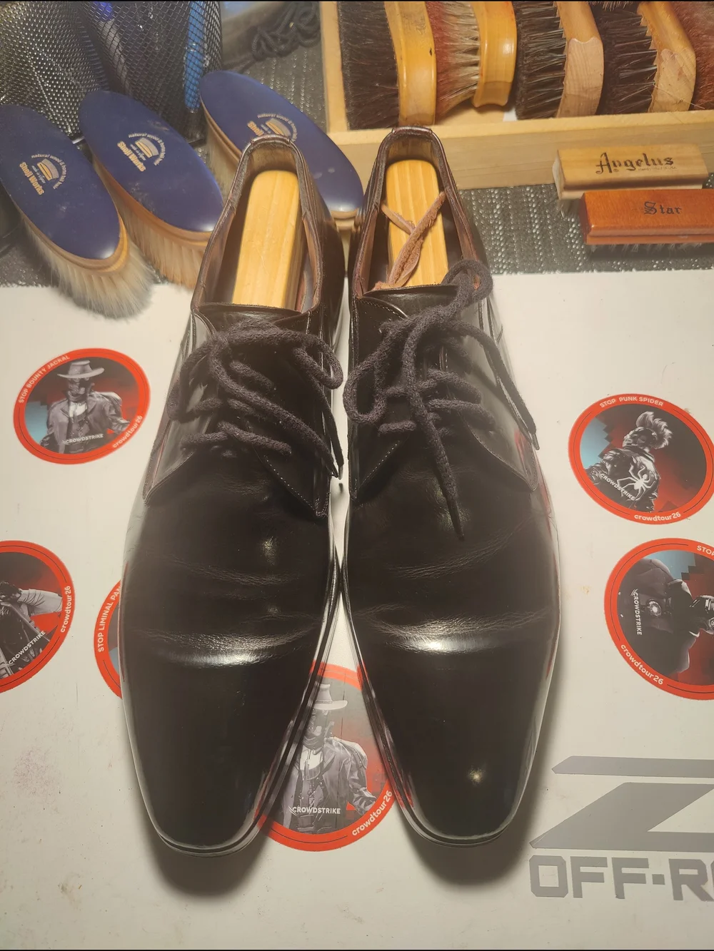 Classic Men's Black Leather Lace-Up Dress Shoes